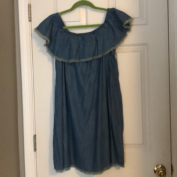 Mossimo Supply Co. Dresses & Skirts - Mossimo off the shoulder denim style dress
